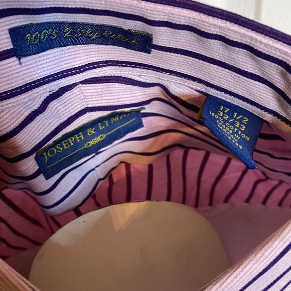 JOSEPH & LYMAN LONG SLEEVE MEN’S SHIRT SIZE 17 1/2  32/33 - Picture 4 of 8